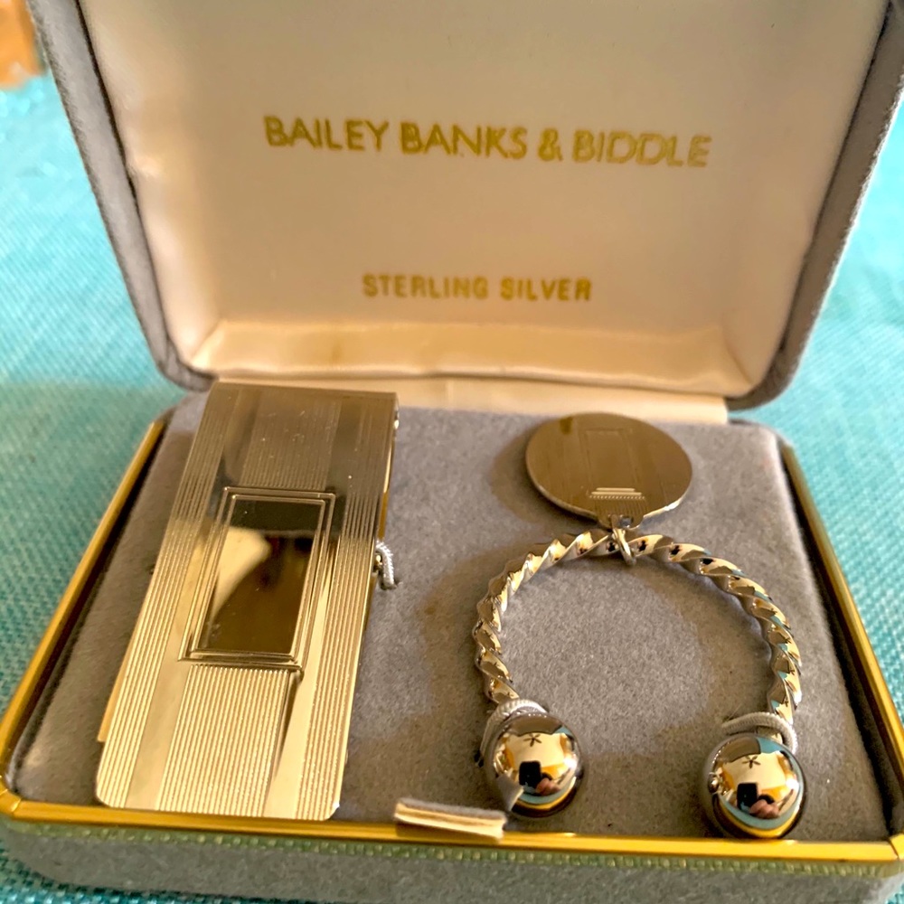 Bailey Banks & Biddle money clip & key chain